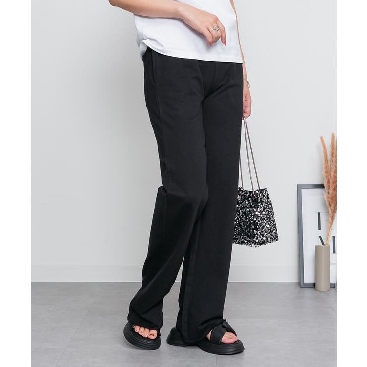 ミニ裏毛セミフレアパンツ | atONE | 詳細画像22 