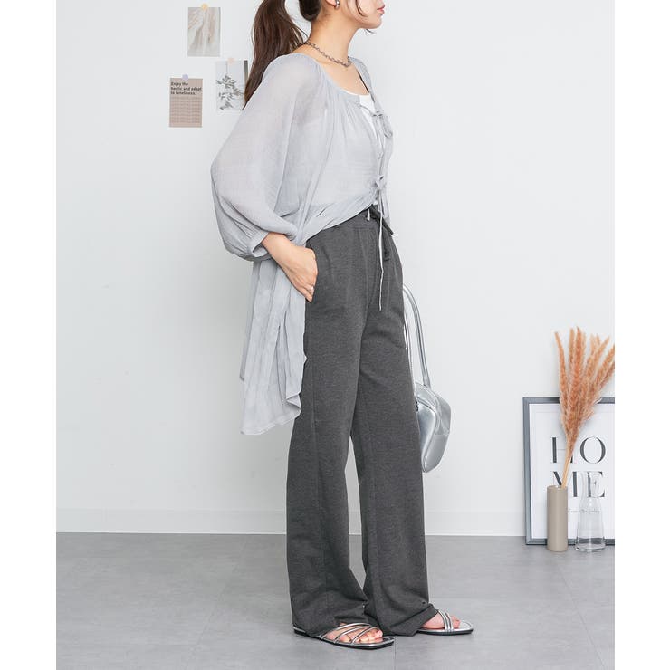 ミニ裏毛セミフレアパンツ | atONE | 詳細画像33 