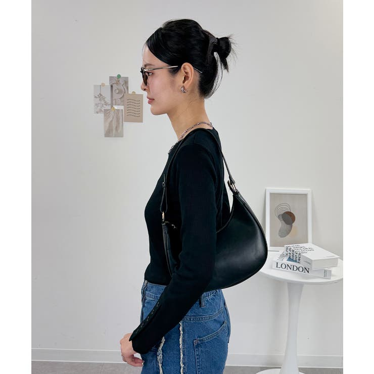 袖口ボタンリブロングTシャツ | atONE | 詳細画像5 