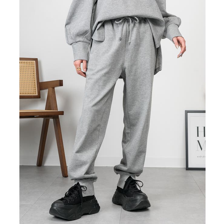 ミニ裏毛スウェットジョガーパンツ | atONE | 詳細画像10 