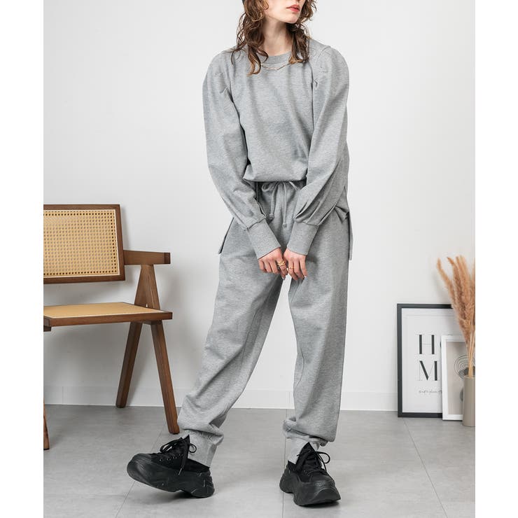 ミニ裏毛スウェットジョガーパンツ | atONE | 詳細画像14 