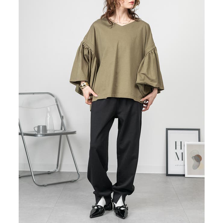 ミニ裏毛スウェットジョガーパンツ | atONE | 詳細画像7 