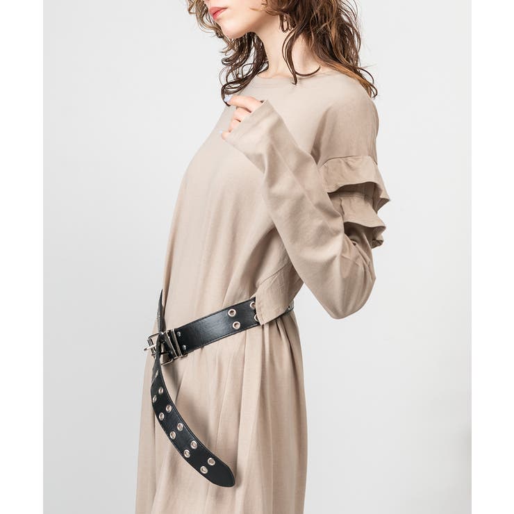 ダブルフリル長袖ワンピース | atONE | 詳細画像20 