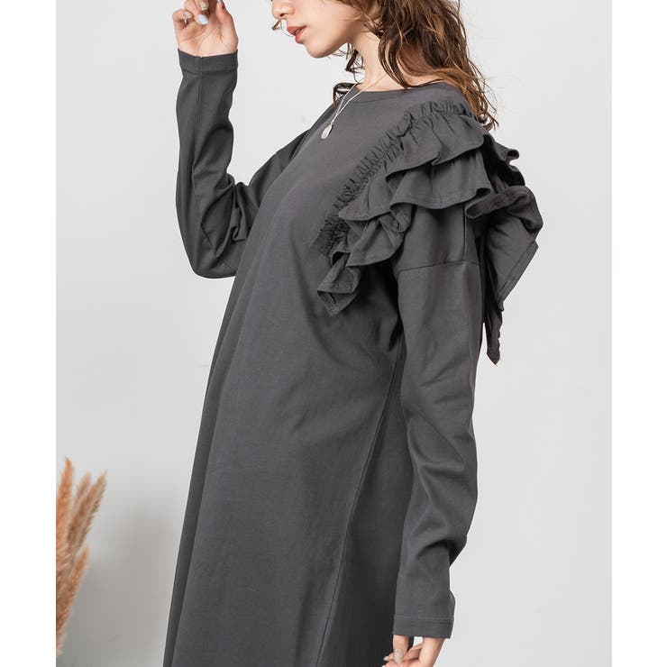 片袖フリルワンピース | atONE | 詳細画像12 