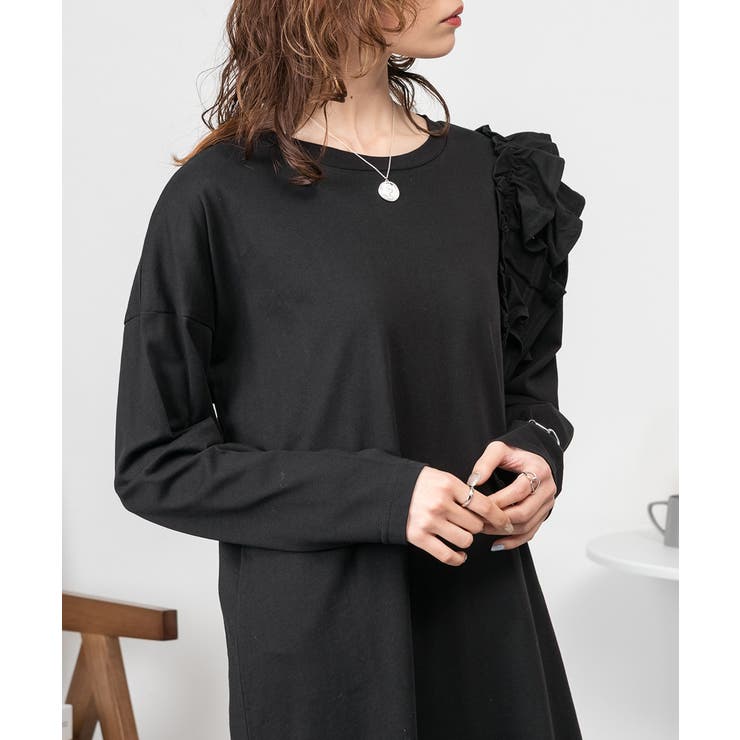 片袖フリルワンピース | atONE | 詳細画像4 