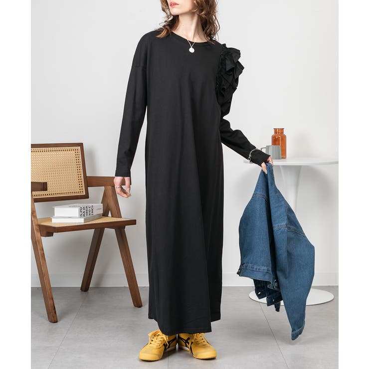 片袖フリルワンピース | atONE | 詳細画像7 