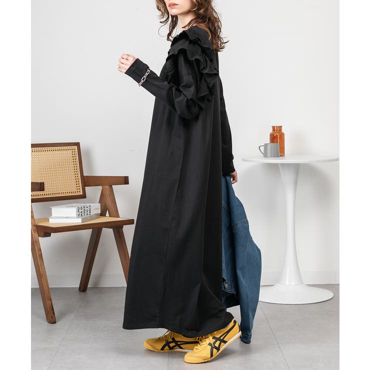 片袖フリルワンピース | atONE | 詳細画像8 