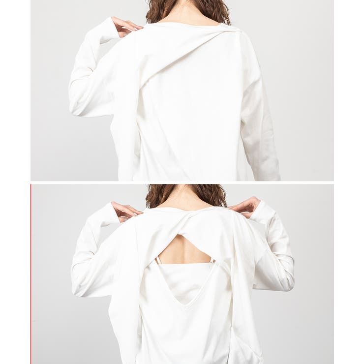 バックダブル長袖Tシャツ | atONE | 詳細画像22 