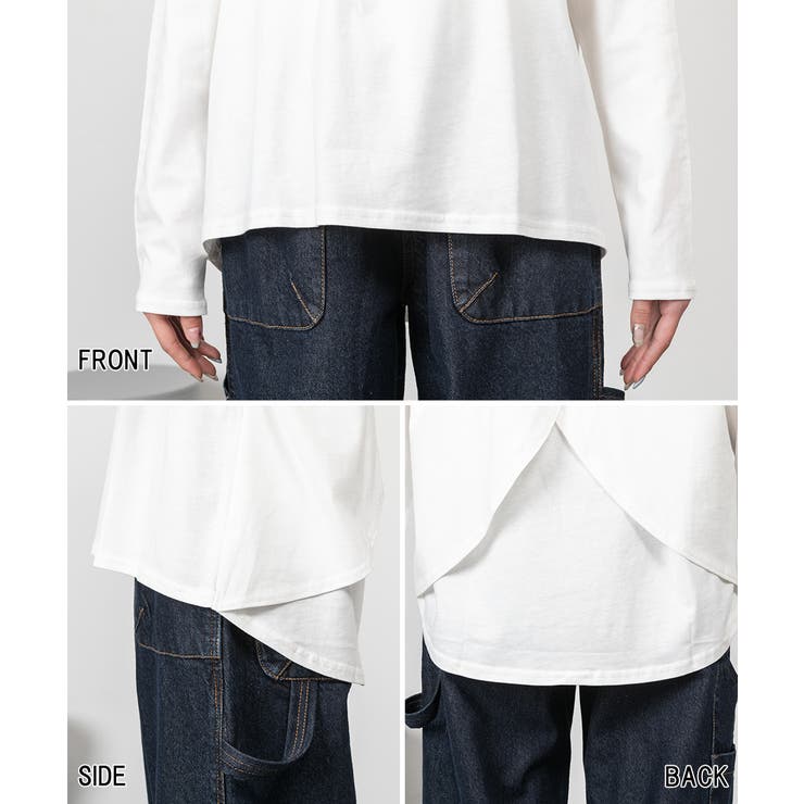 バックダブル長袖Tシャツ | atONE | 詳細画像23 