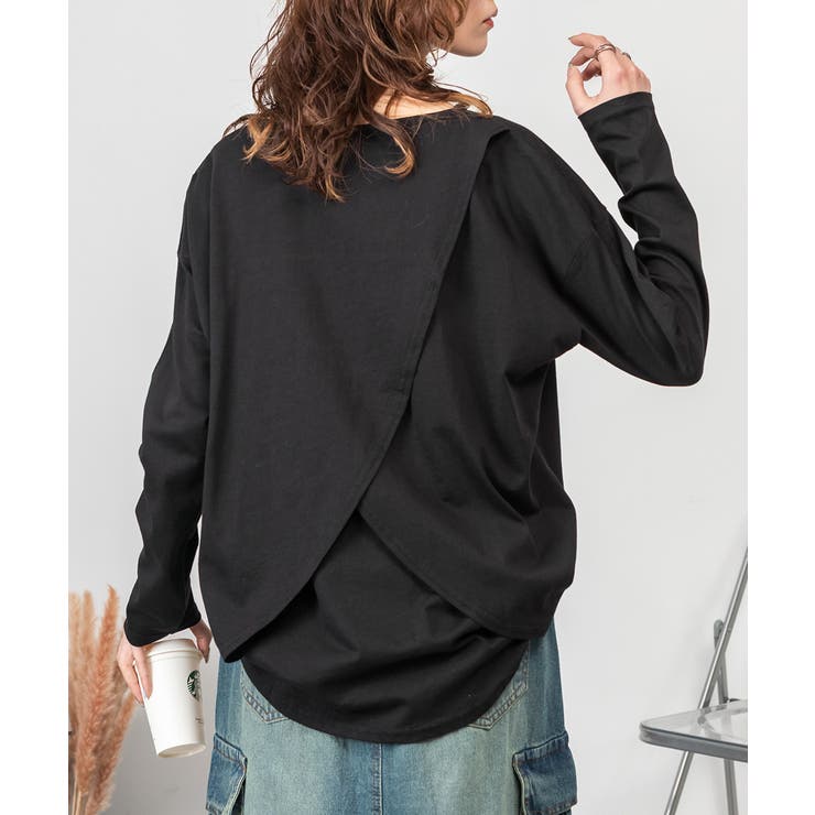 バックダブル長袖Tシャツ | atONE | 詳細画像6 