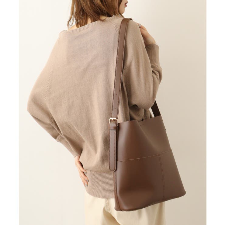 Vネックドルマン綿ニット プルオーバー セーター | atONE | 詳細画像33 