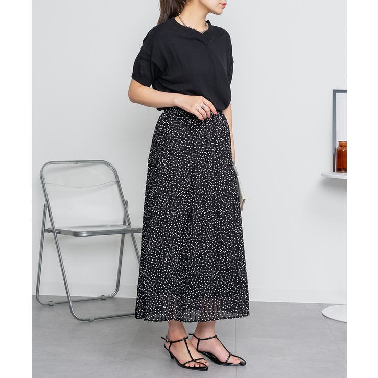 Vネックドルマン半袖綿ニット セーター カーディガン | atONE | 詳細画像14 