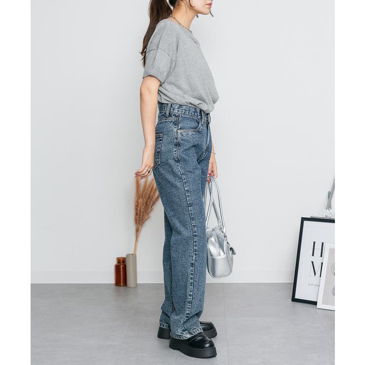 Vネックドルマン半袖綿ニット セーター カーディガン | atONE | 詳細画像28 