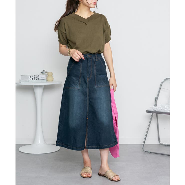 Vネックドルマン半袖綿ニット セーター カーディガン | atONE | 詳細画像34 