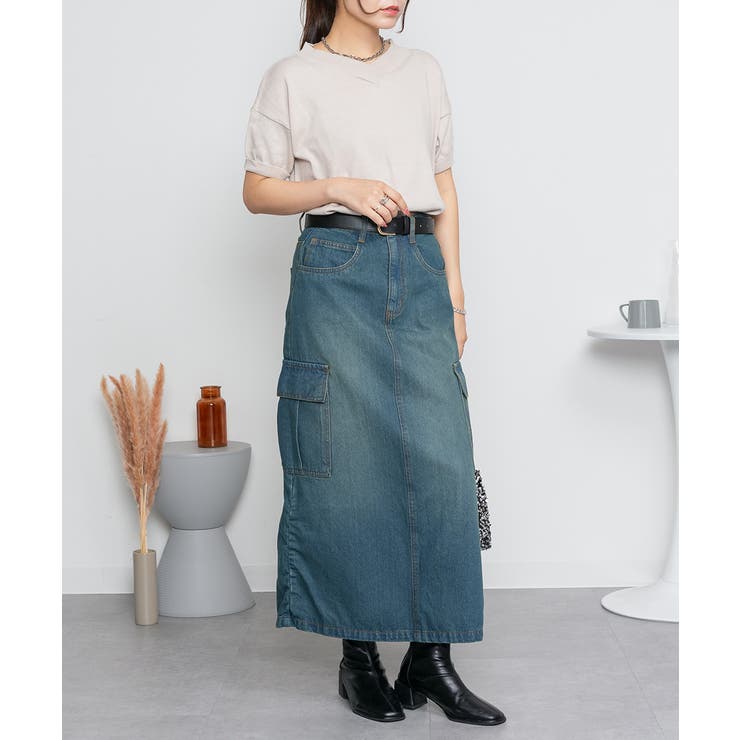 Vネックドルマン半袖綿ニット セーター カーディガン | atONE | 詳細画像48 