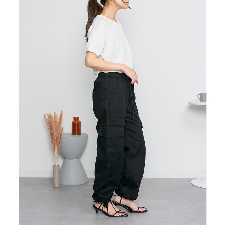 Vネックドルマン半袖綿ニット セーター カーディガン | atONE | 詳細画像56 