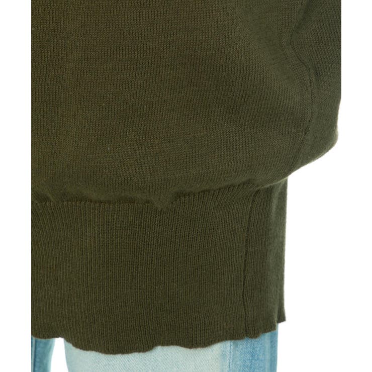 Vネックドルマン半袖綿ニット セーター カーディガン | atONE | 詳細画像41 