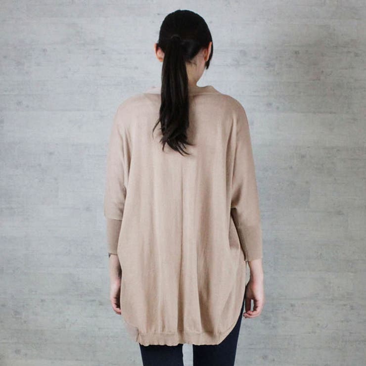 綿ニットドルマンカーディガン トップス 夏服 | atONE | 詳細画像24 