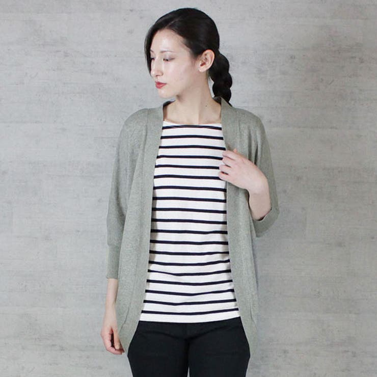 綿ニットドルマンカーディガン トップス 夏服 | atONE | 詳細画像31 