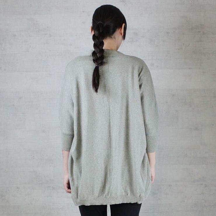 綿ニットドルマンカーディガン トップス 夏服 | atONE | 詳細画像33 