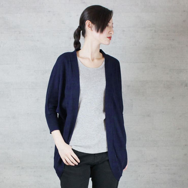 綿ニットドルマンカーディガン トップス 夏服 | atONE | 詳細画像34 