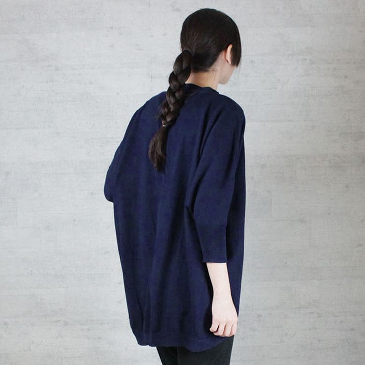 綿ニットドルマンカーディガン トップス 夏服 | atONE | 詳細画像35 