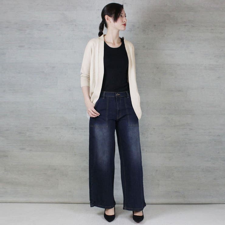 綿ニットドルマンカーディガン トップス 夏服 | atONE | 詳細画像43 