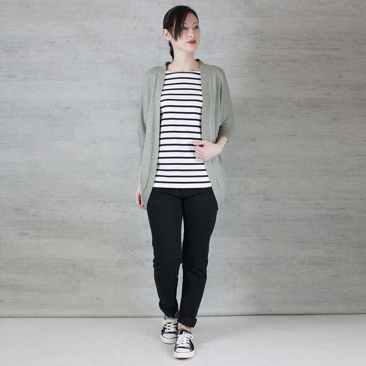 綿ニットドルマンカーディガン トップス 夏服 | atONE | 詳細画像44 