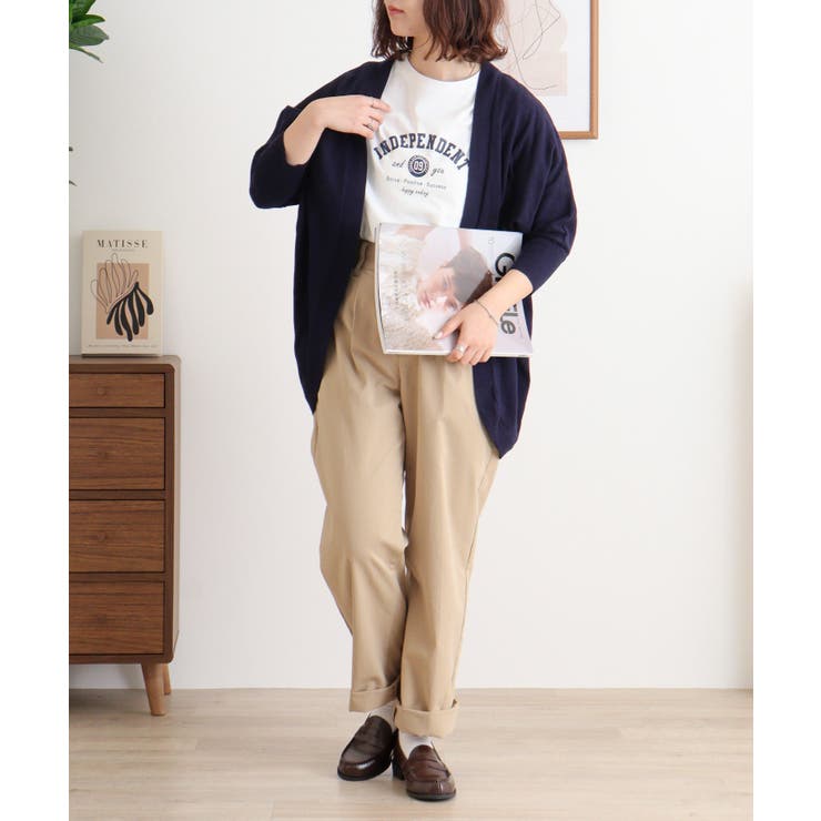 綿ニットドルマンカーディガン トップス 夏服 | atONE | 詳細画像53 