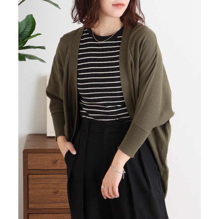 綿ニットドルマンカーディガン トップス 夏服 | atONE | 詳細画像55 