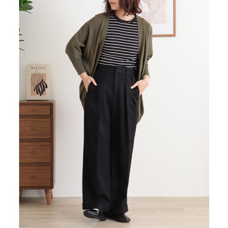 綿ニットドルマンカーディガン トップス 夏服 | atONE | 詳細画像57 