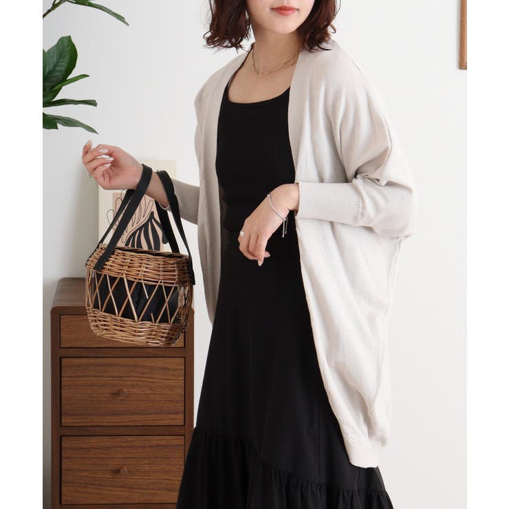 綿ニットドルマンカーディガン トップス 夏服 | atONE | 詳細画像63 