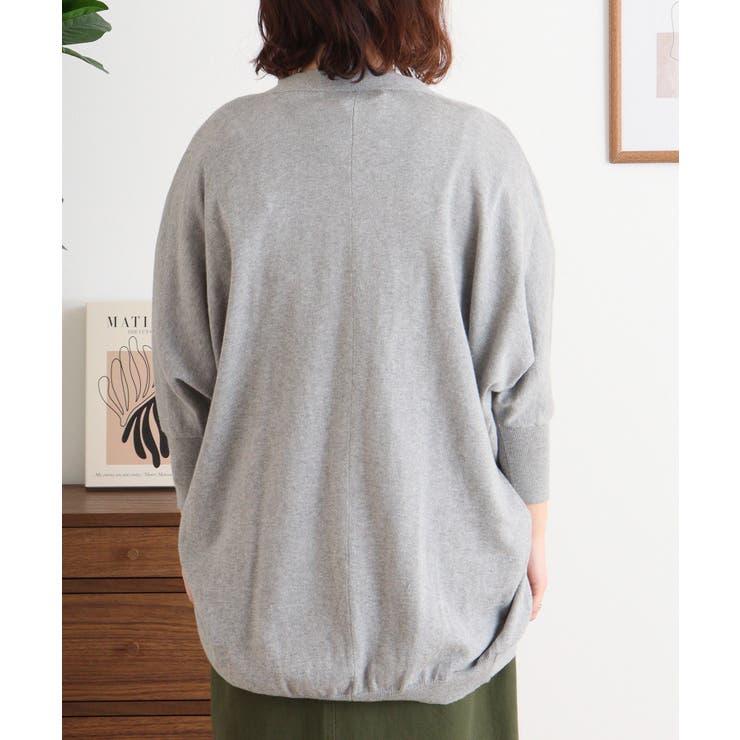 綿ニットドルマンカーディガン トップス 夏服 | atONE | 詳細画像71 