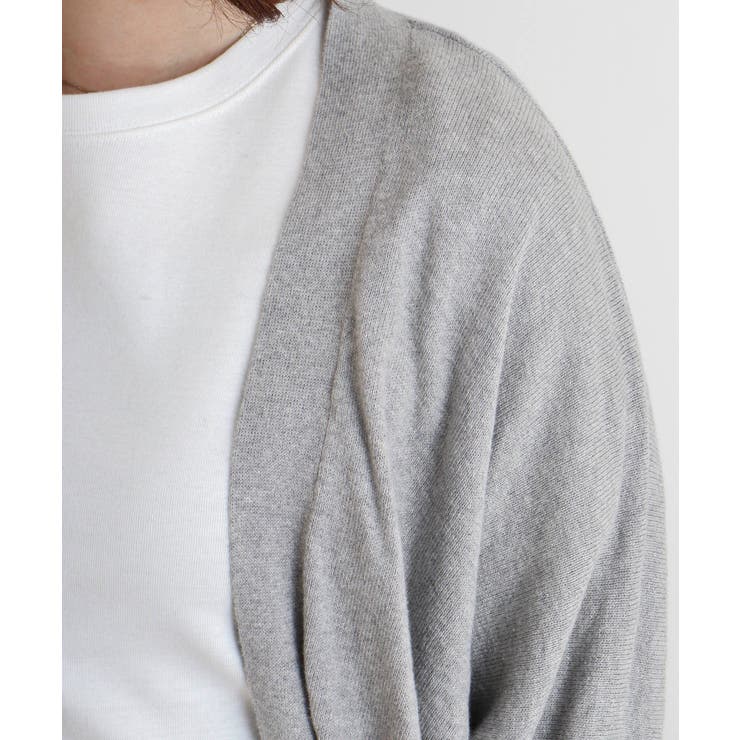 綿ニットドルマンカーディガン トップス 夏服[品番：ATOW0000447