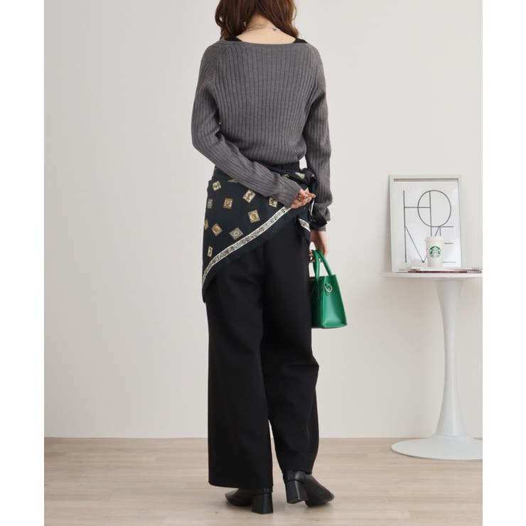 Vネックリブニット | atONE | 詳細画像65 