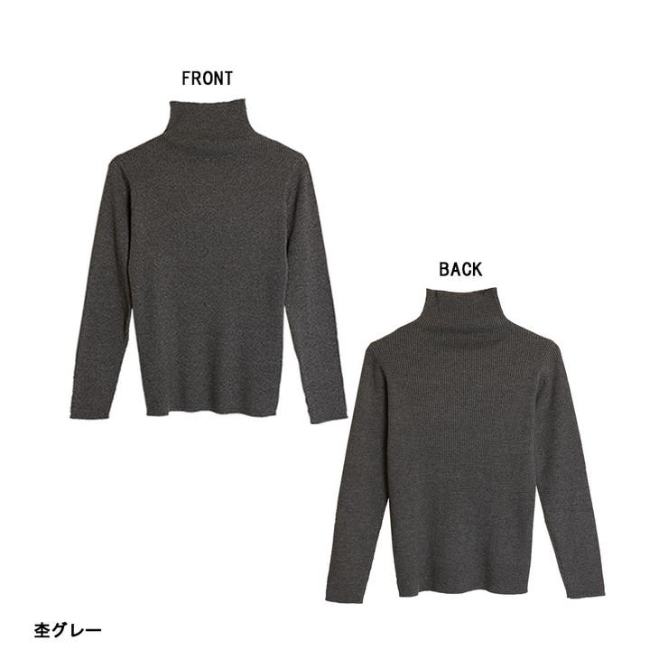 タートルネックリブニット | atONE | 詳細画像12 