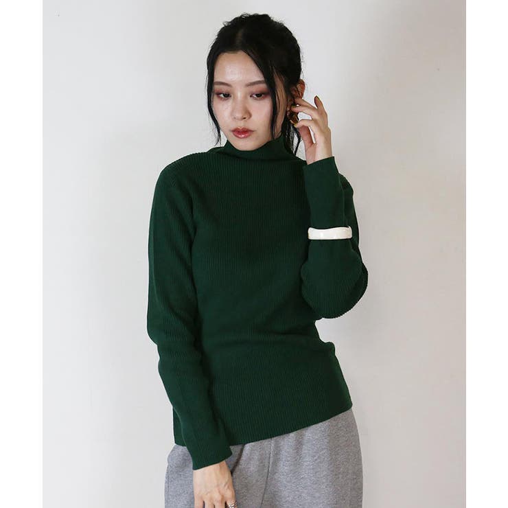 タートルネックリブニット | atONE | 詳細画像24 