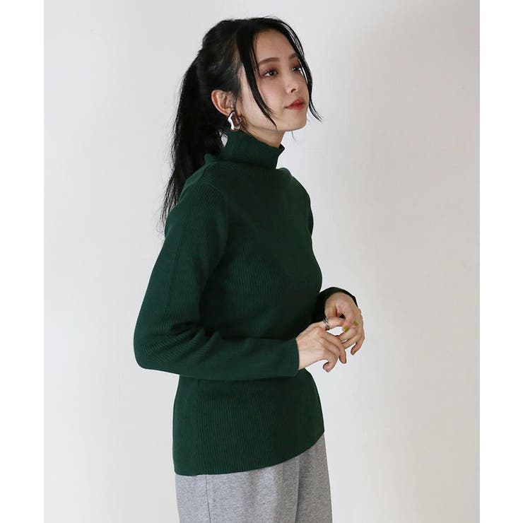 タートルネックリブニット | atONE | 詳細画像25 