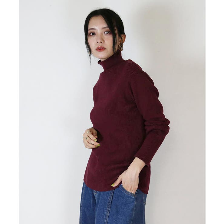 タートルネックリブニット | atONE | 詳細画像29 