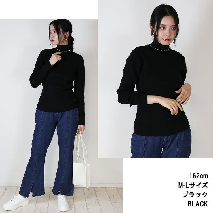 タートルネックリブニット | atONE | 詳細画像3 