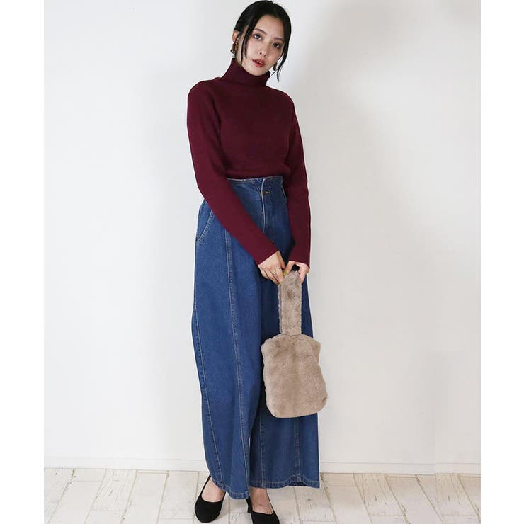 タートルネックリブニット | atONE | 詳細画像30 