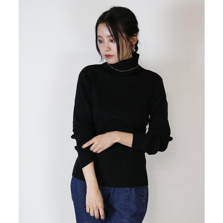 タートルネックリブニット | atONE | 詳細画像31 