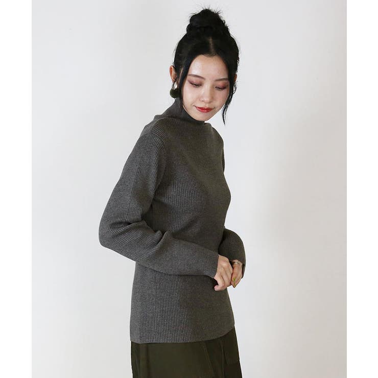 タートルネックリブニット | atONE | 詳細画像35 
