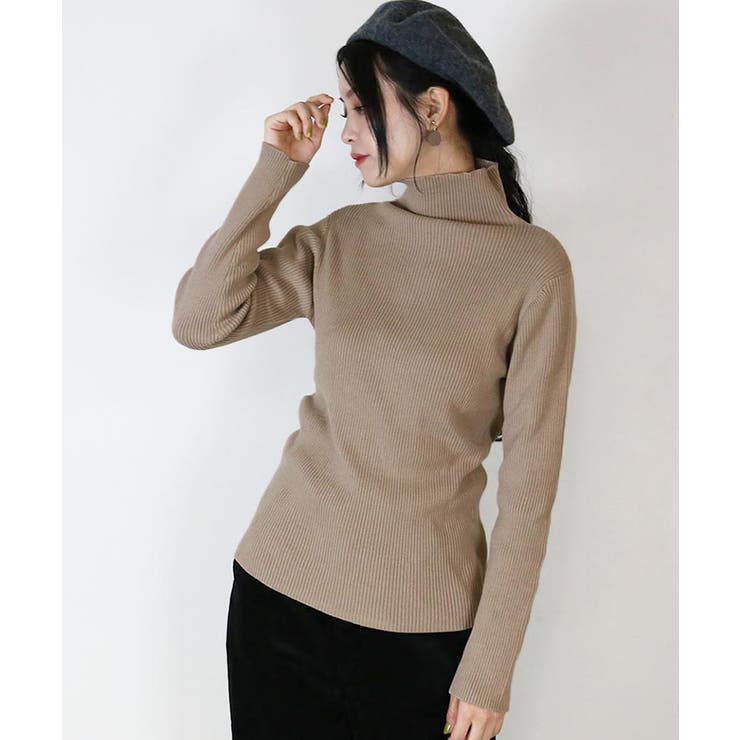 タートルネックリブニット | atONE | 詳細画像37 