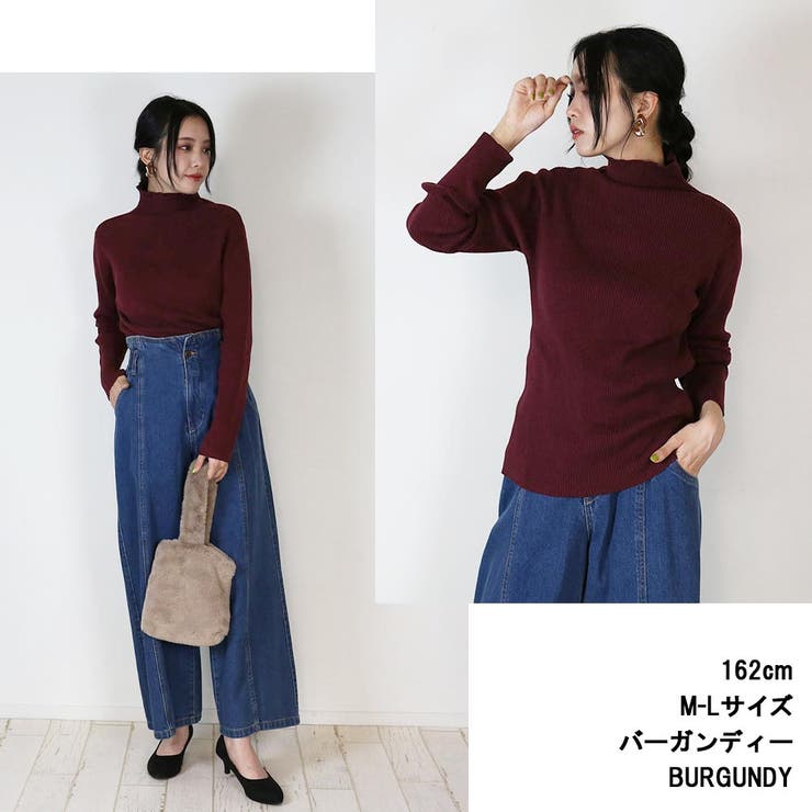 タートルネックリブニット | atONE | 詳細画像4 