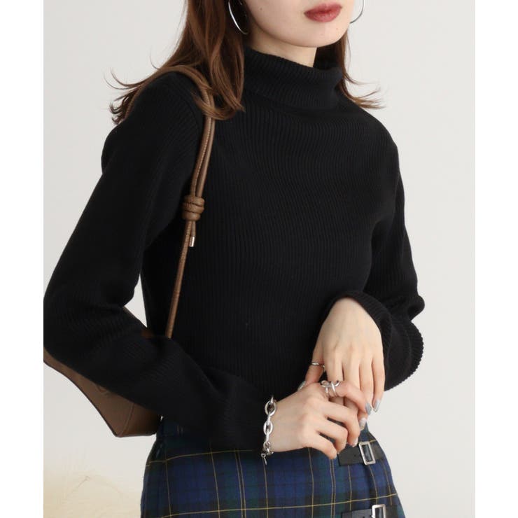 タートルネックリブニット | atONE | 詳細画像42 