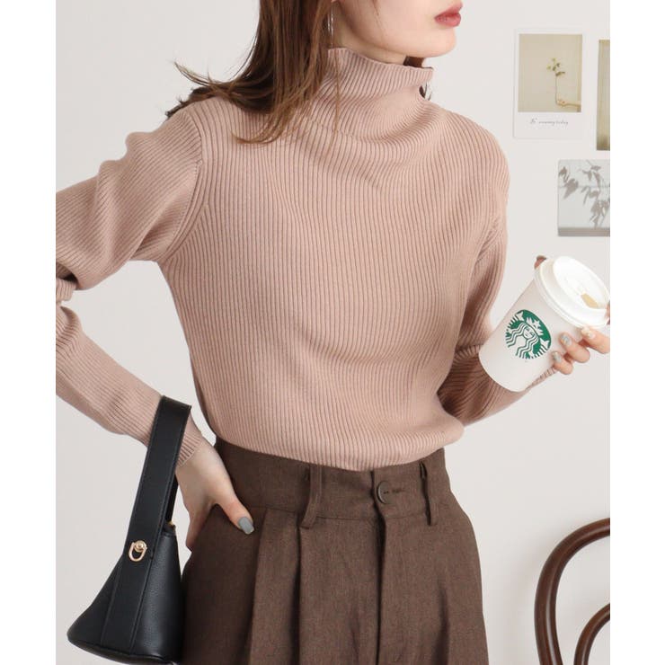 タートルネックリブニット | atONE | 詳細画像49 