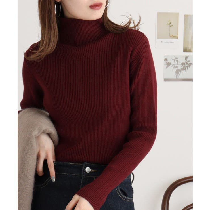 タートルネックリブニット | atONE | 詳細画像53 