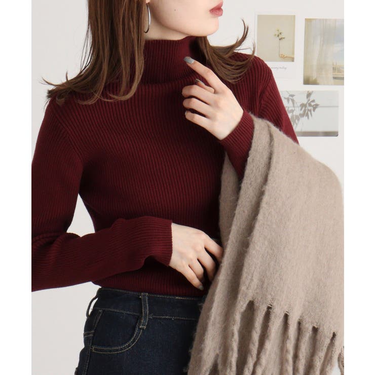 タートルネックリブニット | atONE | 詳細画像54 