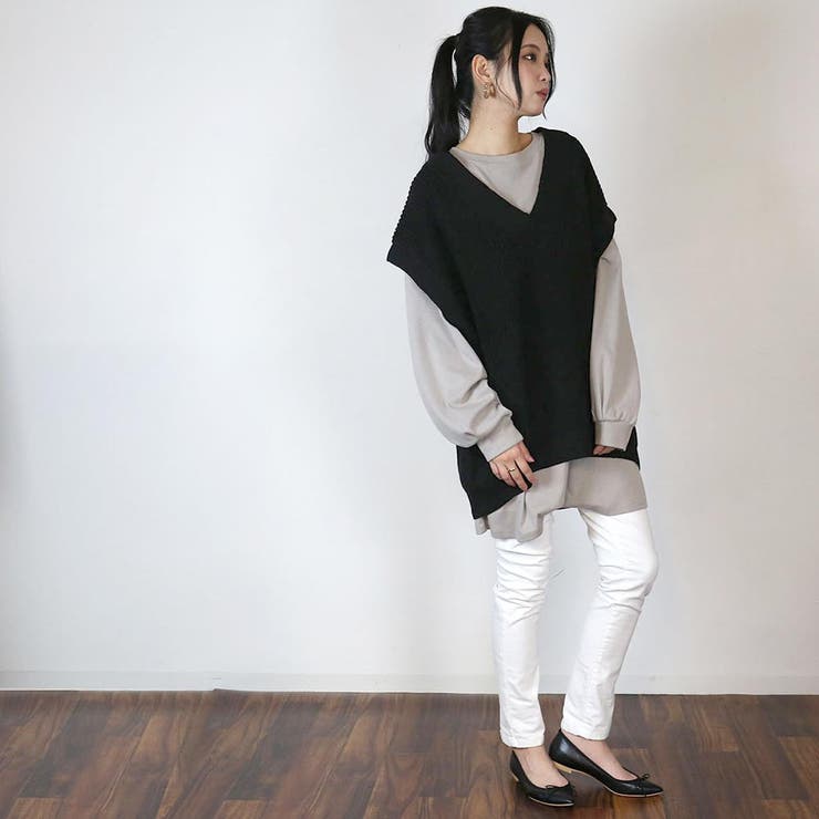 5ゲージVネックバルーンベスト | atONE | 詳細画像15 